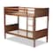 Baxton Studio Elsie Walnut Brown Finished Wood Twin Size Bunk Bed 157-9636 - alternate 3